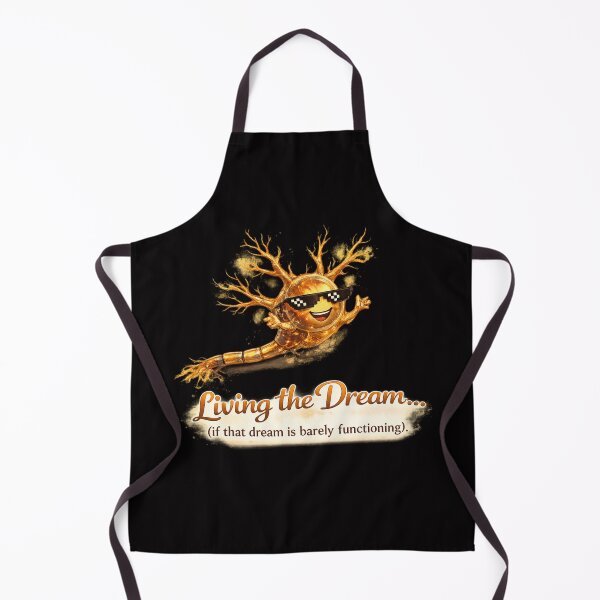 Item preview, Living the Dream (Barely Functioning) – Sarcastic Brain Cell Humor designed and sold by Tadeusz1.