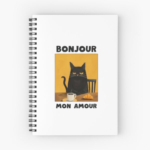 Item preview, Bonsoir Tristesse Mon Minou: Grumpy French Cat Illustration | Moody designed and sold by Colorful-Garden.