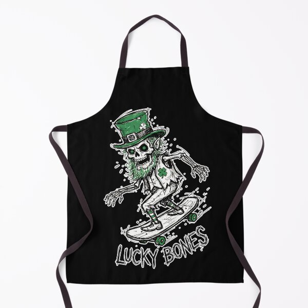 Item preview, Lucky Bones – Skateboarding Skeleton Leprechaun Street Art designed and sold by cr6zym1nd.