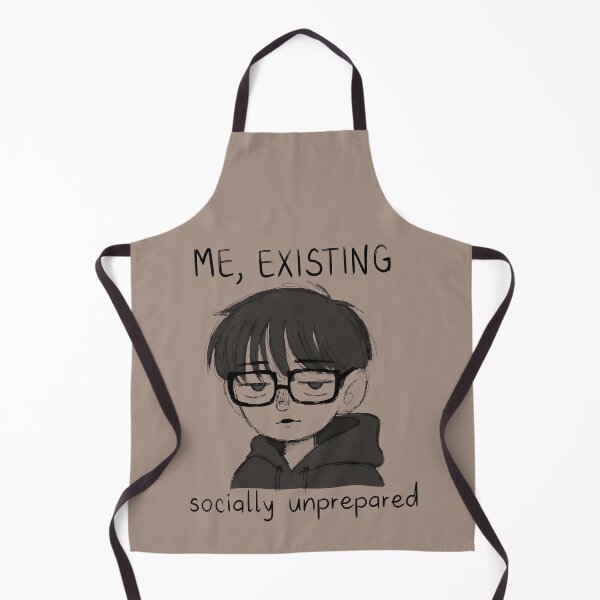 Item preview, Socially Unprepared Tired Person Existing Sketch designed and sold by SplashTastic.
