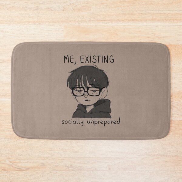 Item preview, Socially Unprepared Tired Person Existing Sketch designed and sold by SplashTastic.