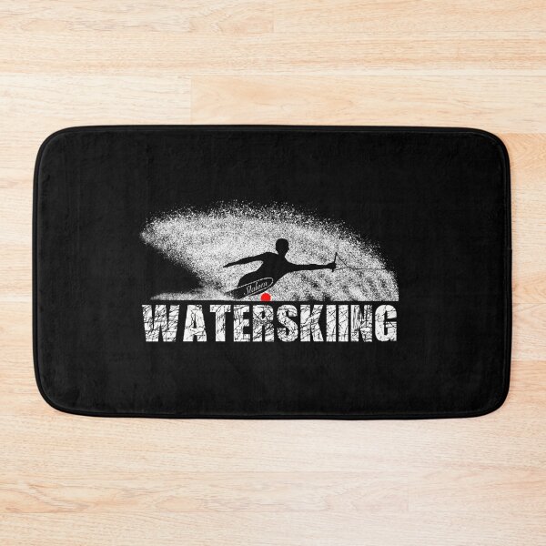 Item preview, Slalom Waterskier Silhouetted Against Spray designed and sold by theslackercast.