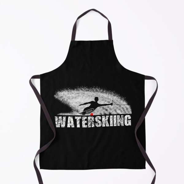 Item preview, Slalom Waterskier Silhouetted Against Spray designed and sold by theslackercast.