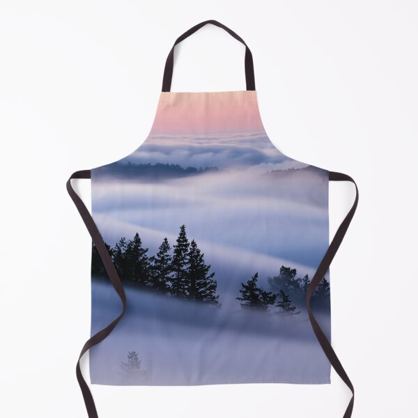 Item preview, Sea of fog in the fir forest – Mystical natural landscape at dusk designed and sold by Mauswohn.