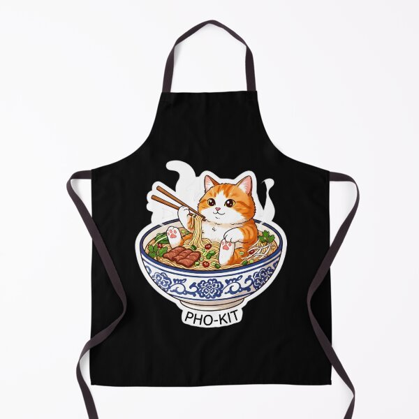 Item preview, Cute Pho-Kit Cat Noodle Bowl designed and sold by Oommen Studio .