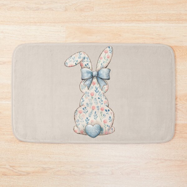 Item preview, Floral Watercolor Easter Bunny designed and sold by ArtsByAdriana.