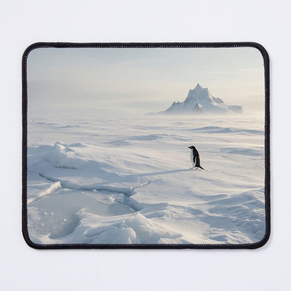 Item preview, The Long Walk – Penguin Toward the Ice Peak designed and sold by Glitchart66.