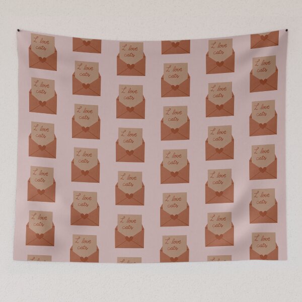 Item preview, Love Letters and Envelopes: I Love Cats designed and sold by ellealsopaints.