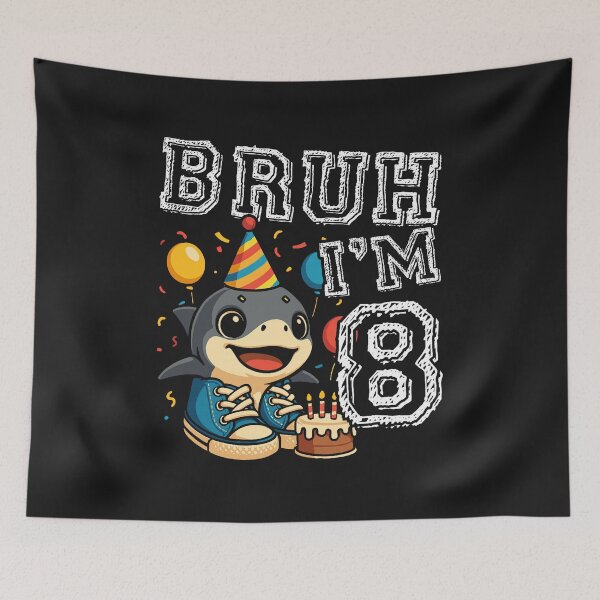 Item preview, Italian Brainrot Bruh I'm 8 Age 8th Kids Boys Girls  designed and sold by ArleneRowe.
