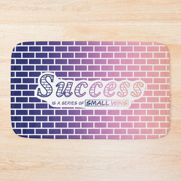 Item preview, Success is a Series of Small Wins - motivational typography design designed and sold by BlackthornDsign.