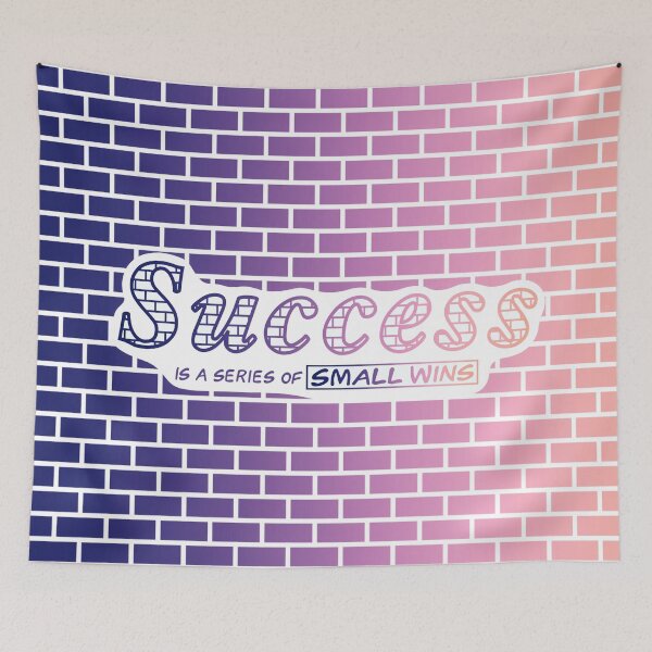 Item preview, Success is a Series of Small Wins - motivational typography design designed and sold by BlackthornDsign.