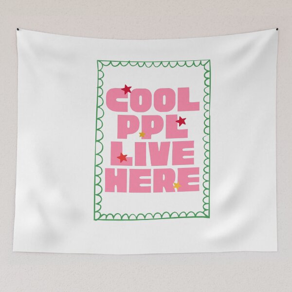 Item preview, Cool People Live Here Wall Art designed and sold by VedNarts.