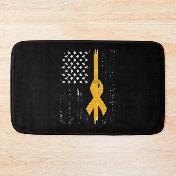 Item preview, Endometriosis Awareness Yellow Ribbon American Flag designed and sold by comptorasunfia.