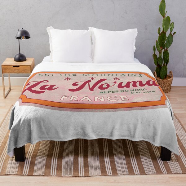 Item preview, La Norma, France, Alpes du Nord, Ski, textured skiing badge designed and sold by Wanderful-roads.