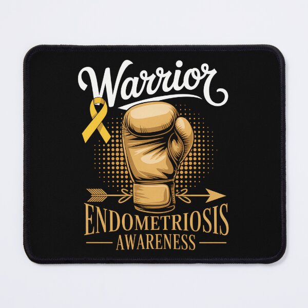 Item preview, Endometriosis Awareness Yellow Ribbon Boxing Gloves Warrior designed and sold by comptorasunfia.