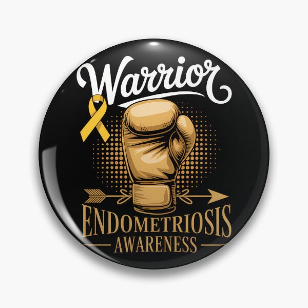 Item preview, Endometriosis Awareness Yellow Ribbon Boxing Gloves Warrior designed and sold by comptorasunfia.