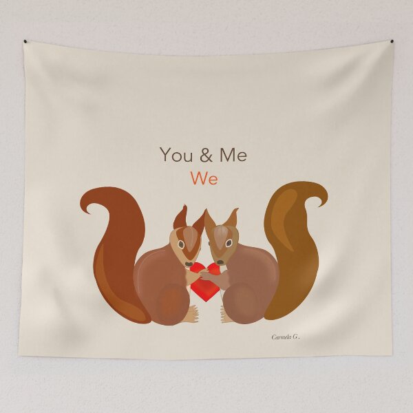 Item preview, Valentine's Day Squirrels designed and sold by Carmelagaminde.