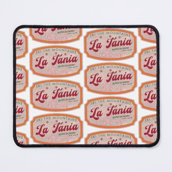 Item preview, La Tania, France, Alpes du Nord, Ski, textured skiing badge designed and sold by Wanderful-roads.