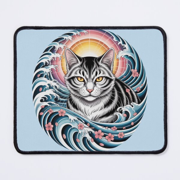 Item preview, Cat T Shirt Women’s, Samurai Cat Shirt, Funny Cat Tee Shirts, Cat Themed Shirts, Mens Cat Tee Shirts, Cat Mom Shirt, Cat Playing Drums T Shirt, Stylish Cat Graphic Tee designed and sold by khadija19art.
