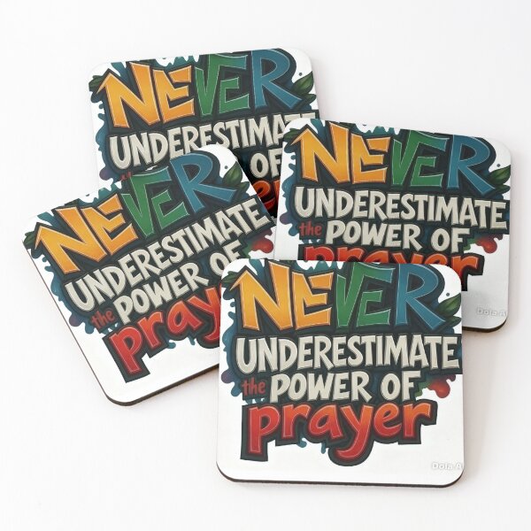 Item preview, never underestimate the power of prayer designed and sold by Frankdailyart.