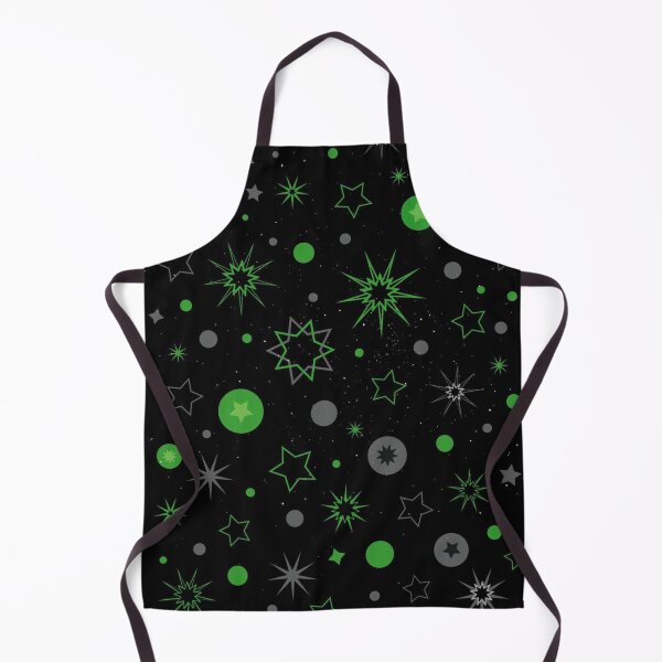 Item preview, Green Neon Stars and Cosmic Galaxy Y2K Space Pattern designed and sold by T-I-D-E.