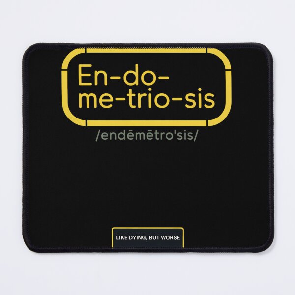 Item preview, Endometriosis Awareness Yellow Ribbon Uterus Endometrium designed and sold by sterabamineh.