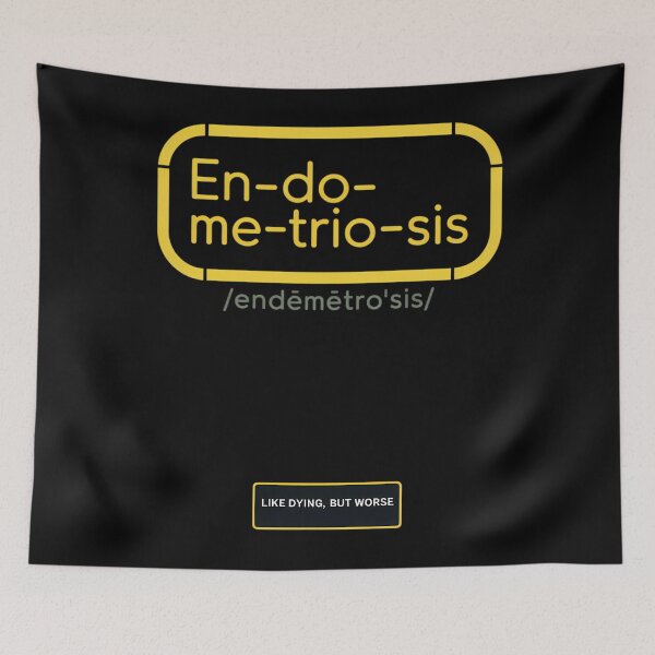 Item preview, Endometriosis Awareness Yellow Ribbon Uterus Endometrium designed and sold by sterabamineh.