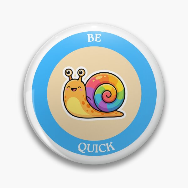 Item preview, Be Quick Snail - Cute Rainbow Snail in a Circle designed and sold by Love3Happy.