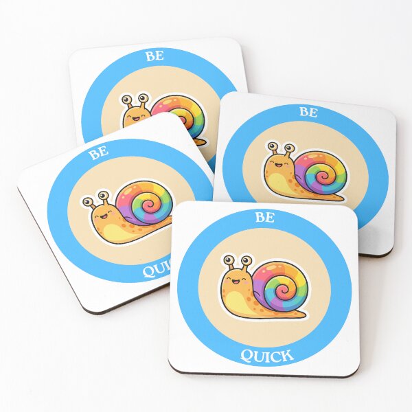 Item preview, Be Quick Snail - Cute Rainbow Snail in a Circle designed and sold by Love3Happy.