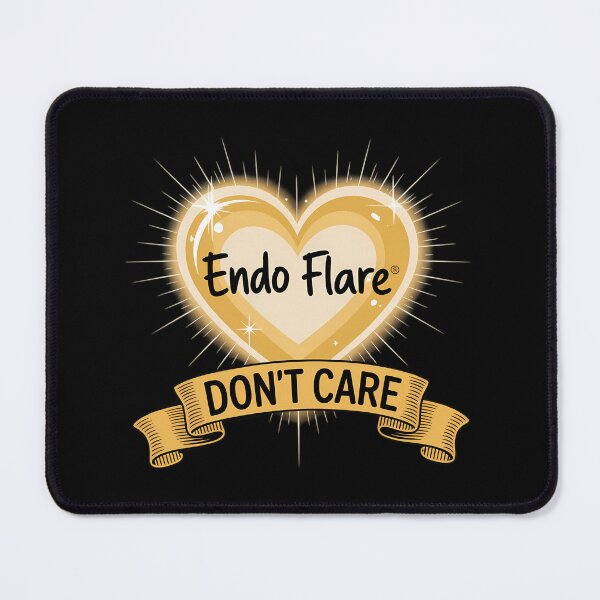 Item preview, Endometriosis Awareness Yellow Ribbon Warrior Heart designed and sold by sterabamineh.