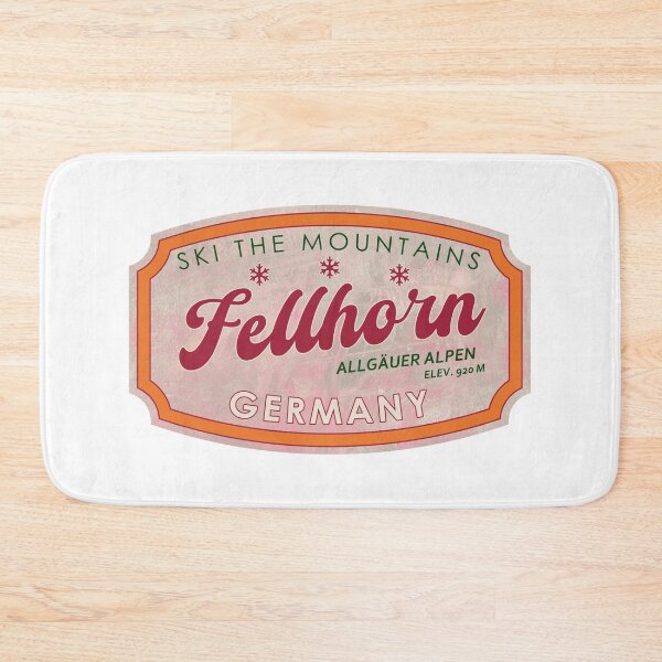 Artikelvorschau, Fellhorn, Deutschland, Allgäuer Alpen, Ski, strukturiertes Skiabzeichen entworfen und verkauft von Wanderful-roads.