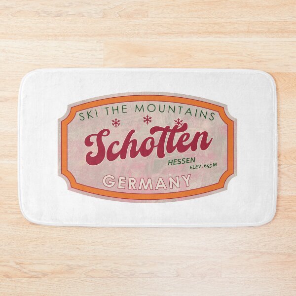 Item preview, Schotten, Germany, Hessen, Ski, textured skiing badge designed and sold by Wanderful-roads.