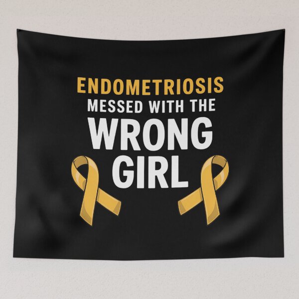 Item preview, Endometriosis Disease Awareness Survivor Yellow Ribbon designed and sold by sterabamineh.