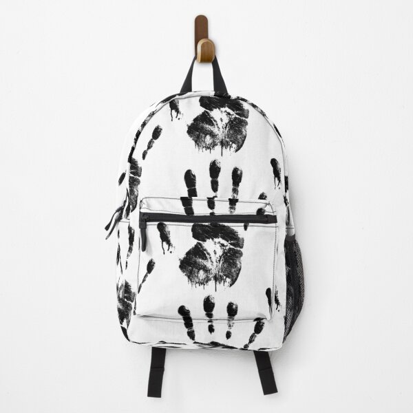 Item preview, Dark Handprint – Grunge Black Forensic Style Design designed and sold by VilnaArtPrints.