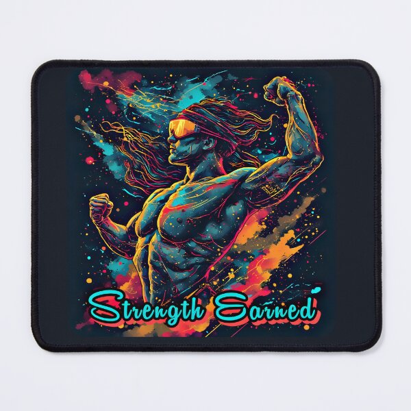 Item preview, Strength Earned – Explosive Athletic Fitness Motivation  designed and sold by Neer arts.