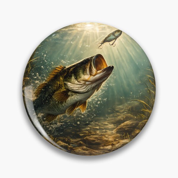 Item preview, Bass Fishing Moment – Below the Surface designed and sold by PioguArtFish.