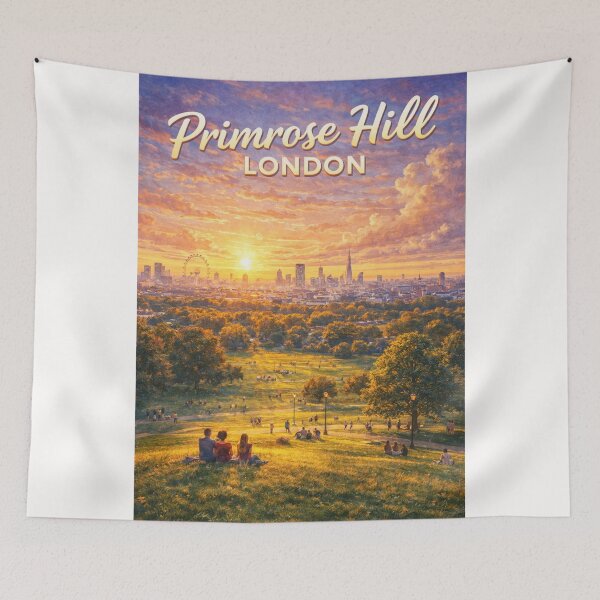 Item preview, Primrose Hill Sunset View Over London Skyline from Regent’s Park designed and sold by Places On Earth.