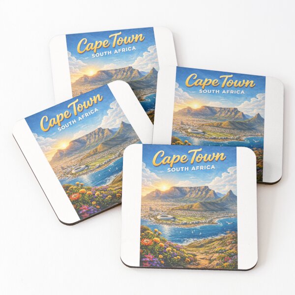 Item preview, Cape Town Sunrise with Table Mountain, Lion’s Head, and V&A Waterfront designed and sold by Places On Earth.