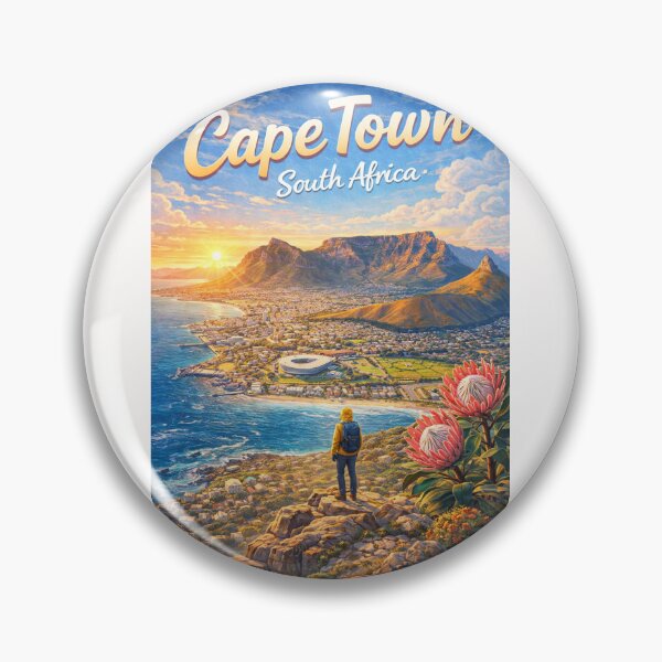 Item preview, Cape Town Coastline and Stadium with Table Mountain and Signal Hill designed and sold by Places On Earth.