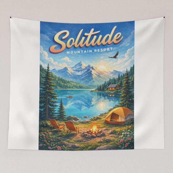 Item preview, Solitude Mountain Resort Lakefront Campground and Wasatch Peaks designed and sold by Places On Earth.