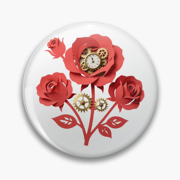 Item preview, Unique Steampunk Rose Art designed and sold by Marcu Ioachim.
