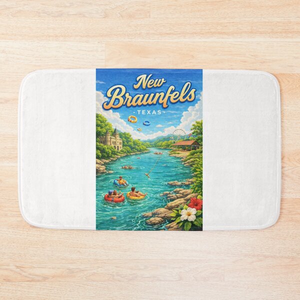Item preview, New Braunfels Guadalupe River Float near Comal County Fairgrounds designed and sold by Places On Earth.