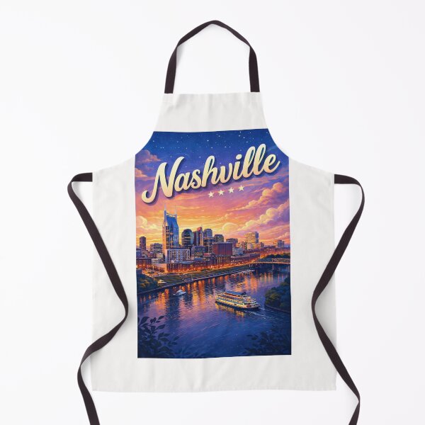 Item preview, Nashville Skyline at Twilight with Cumberland River and Broadway Lights designed and sold by Places On Earth.