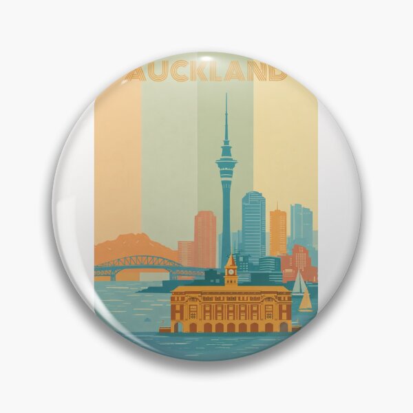 Item preview, Auckland Waterfront Skyline with Sky Tower and Ferry Building designed and sold by Places On Earth.