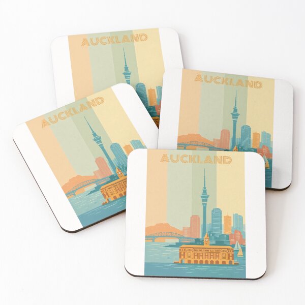 Item preview, Auckland Waterfront Skyline with Sky Tower and Ferry Building designed and sold by Places On Earth.