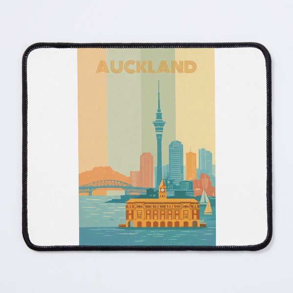 Item preview, Auckland Waterfront Skyline with Sky Tower and Ferry Building designed and sold by Places On Earth.