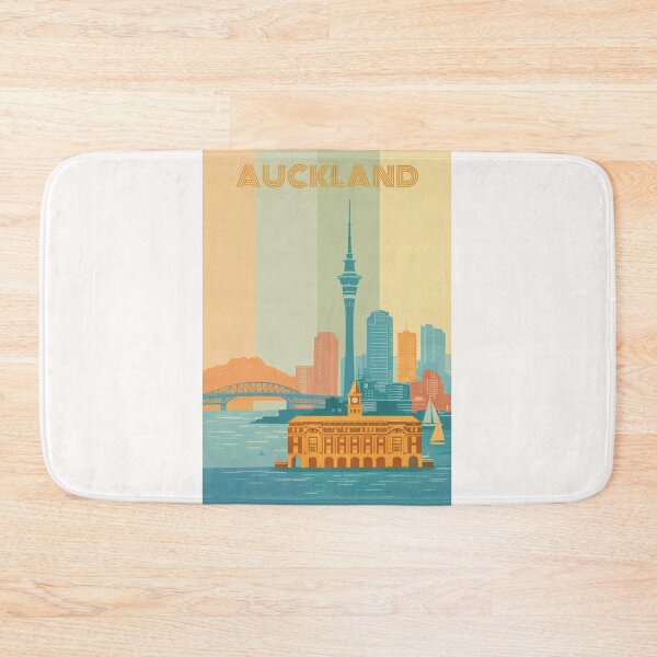 Item preview, Auckland Waterfront Skyline with Sky Tower and Ferry Building designed and sold by Places On Earth.