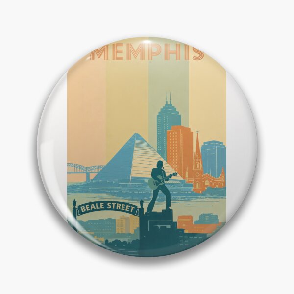 Item preview, Memphis Skyline with Beale Street and Mississippi River Views designed and sold by Places On Earth.