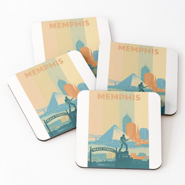 Item preview, Memphis Skyline with Beale Street and Mississippi River Views designed and sold by Places On Earth.