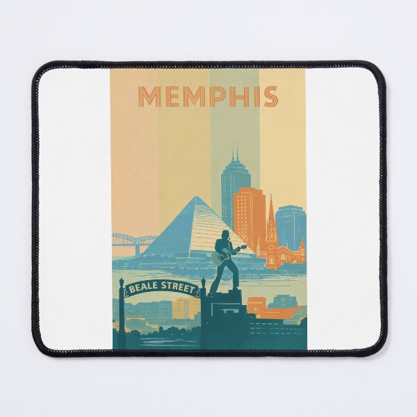 Item preview, Memphis Skyline with Beale Street and Mississippi River Views designed and sold by Places On Earth.
